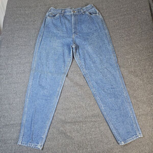 Vintage Lee Women's 16 M Blue High Waist Tapered Leg Mom Jeans
